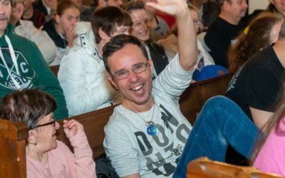 Gut la­chen haben