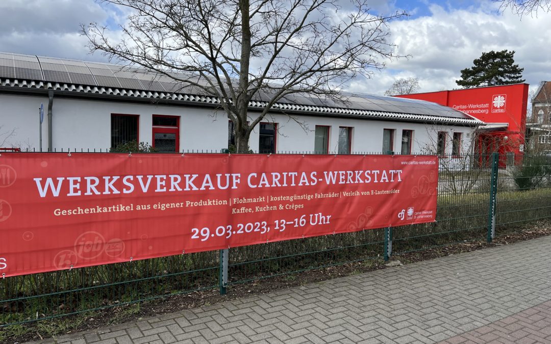 Werks­ver­kauf in der Ca­ri­tas-Werk­statt am 29.03.2023