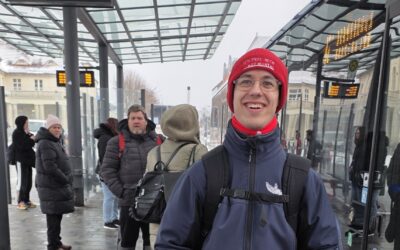 Bus­ge­spräch über die Caritas-Werkstatt